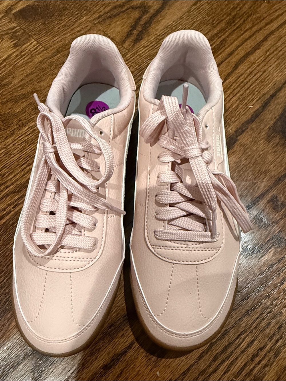 Puma Women’s Light Pink Low-Top Lace-Up Sneakers